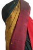 Pure Handloom Thread Muppagam Three Color Kanjeevaram Silk Saree